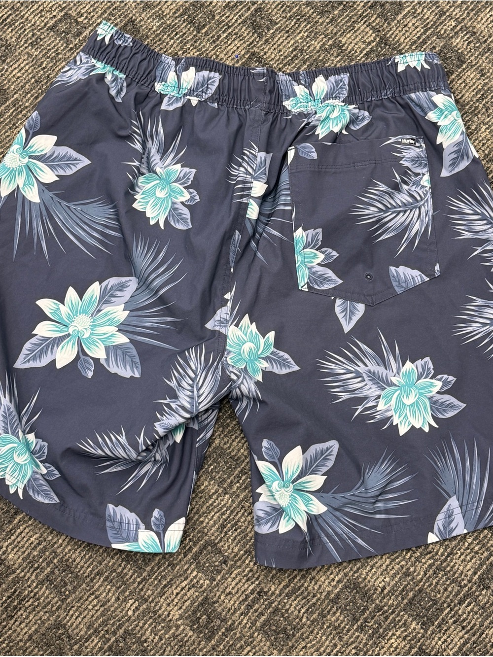 Hurley‎ Floral Hybrid Swim Shorts w/ Compression Liner XL
